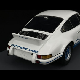 Porsche 911 Carrera RS 2.7 Präsentation 1972 Weiß / Blaue Streifen 1/18 Schuco 18U00062