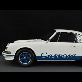 Porsche 911 Carrera RS 2.7 Presentation 1972 White / Blue Stripes 1/18 Schuco 18U00062
