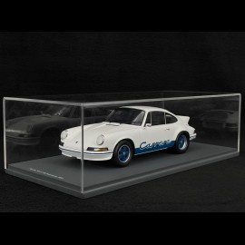 Porsche 911 Carrera RS 2.7 Presentation 1972 White / Blue Stripes 1/18 Schuco 18U00062