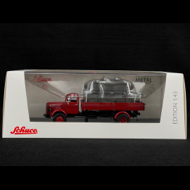 Mercedes-Benz L3500 "Porsche-Renndienst" mit Porsche 718 Spyder RS 1960 Rot 1/43 Schuco 450723600