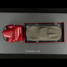 Mercedes-Benz L3500 "Porsche-Renndienst" with Porsche 718 Spyder RS 1960 Red 1/43 Schuco 450723600