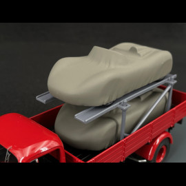 Mercedes-Benz L3500 "Porsche-Renndienst" mit Porsche 718 Spyder RS 1960 Rot 1/43 Schuco 450723600