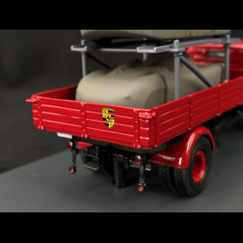 Mercedes-Benz L3500 "Porsche-Renndienst" with Porsche 718 Spyder RS 1960 Red 1/43 Schuco 450723600