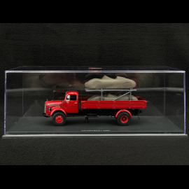 Mercedes-Benz L3500 "Porsche-Renndienst" mit Porsche 718 Spyder RS 1960 Rot 1/43 Schuco 450723600