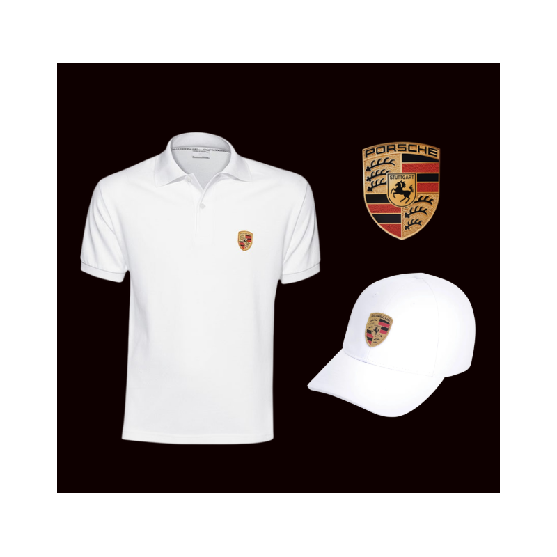Porsche Lover Set - Polo Shirt + Hat + Sticker WAP591B WAP6100020TWCE WAP0130050MCST