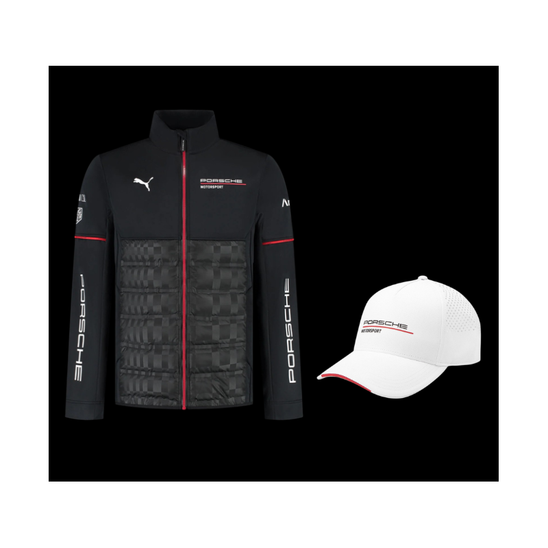 Duo Porsche Jacke Motorsport 6 + Porsche Kappe Motorsport 5