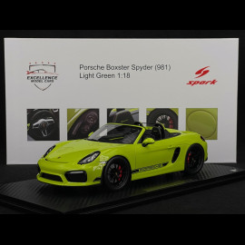 Porsche Boxster Spyder Type 981 "Kiwi" 2016 RS Selection x Spark Light Green 1/18 Spark 18RSF007