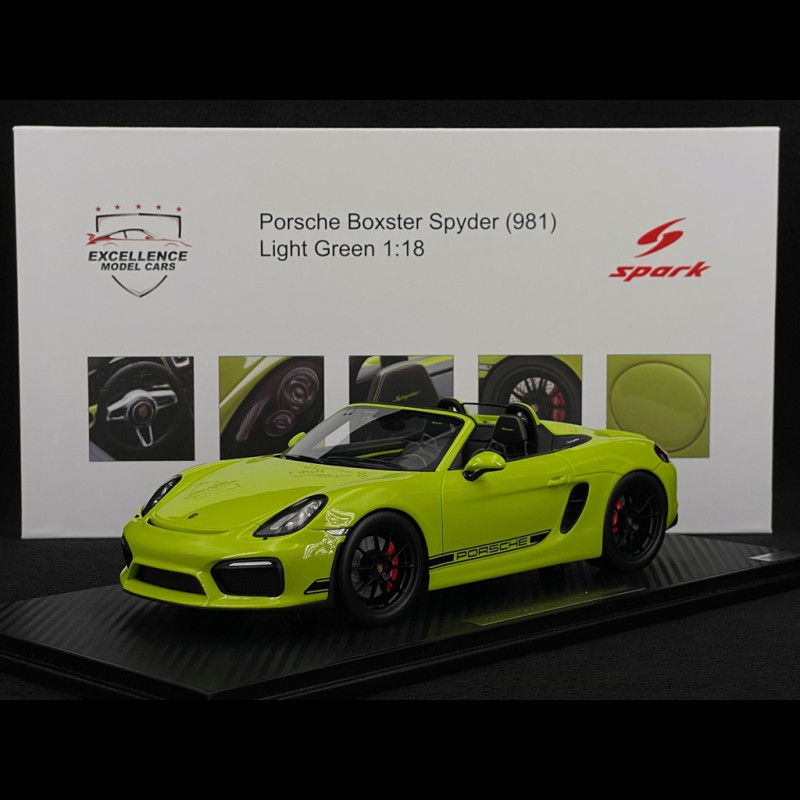 Porsche Boxster Spyder Type 981 "Kiwi" 2016 RS Selection x Spark Lichtgrün 1/18 Spark 18RSF007