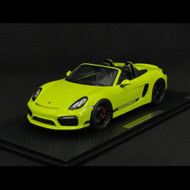Porsche Boxster Spyder Type 981 "Kiwi" 2016 RS Selection x Spark Light Green 1/18 Spark 18RSF007