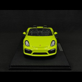 Porsche Boxster Spyder Type 981 "Kiwi" 2016 RS Selection x Spark Light Green 1/18 Spark 18RSF007