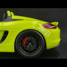 Porsche Boxster Spyder Type 981 "Kiwi" 2016 RS Selection x Spark Light Green 1/18 Spark 18RSF007