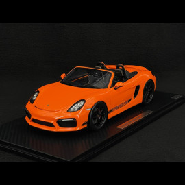 Porsche Boxster Spyder Typ 981 "Nemo" 2016 RS Selection x Spark Gulforange 1/18 Spark 18RSF006