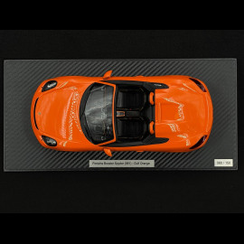 Porsche Boxster Spyder Typ 981 "Nemo" 2016 RS Selection x Spark Gulforange 1/18 Spark 18RSF006