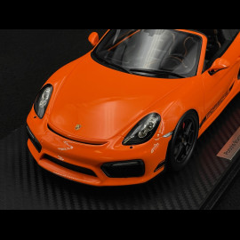 Porsche Boxster Spyder Typ 981 "Nemo" 2016 RS Selection x Spark Gulforange 1/18 Spark 18RSF006