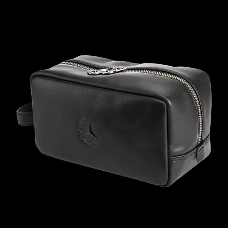 Mercedes-Benz Kulturbeutel Schwarz Leder B66058367