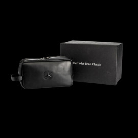 Mercedes-Benz Kulturbeutel Schwarz Leder B66058367