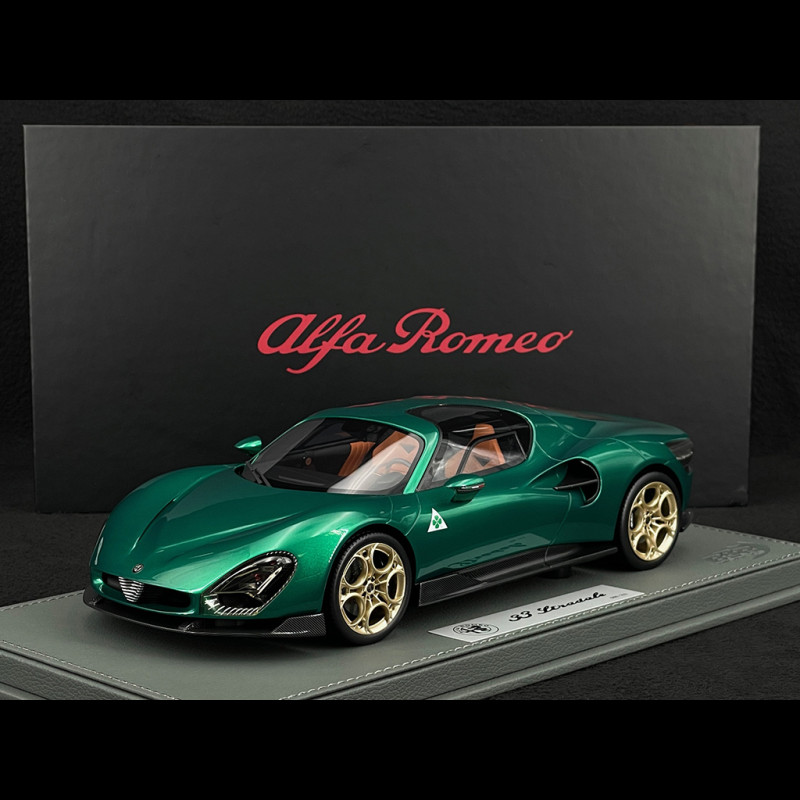 Alfa Romeo 33 Stradale 2023 Grünes Montreal 1/18 BBR Models P18264D