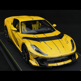 Ferrari 812 Competizione 2023 Skizzen-Spezialpaket Giallo Tristrato 1/18 BBR Models P18207ART