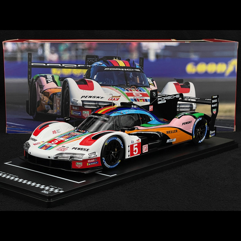 Porsche 963 Penske n° 5 9th 24h Le Mans 2023 1/18 Ixo Models LEGT963-LM002