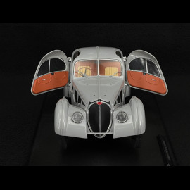 Bugatti Atlantic Type 57 SC 1937 Mat Silver 1/18 Solido S1802106