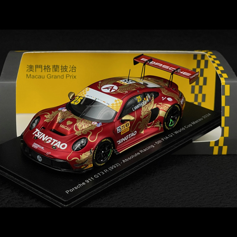 Porsche 911 GT3 R Typ 992 n° 25 5. FIA GT World Cup Macau 2024 1/43 Spark SA296
