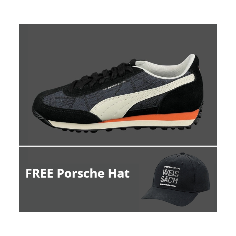 Set of 2 Porsche Shoes Easy Rider Puma + Porsche Hat Black