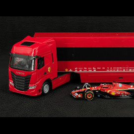 Charles Leclerc Ferrari SF24 n° 16 Mit LKW Iveco S-Way 570 F1 2024 1/43 Bburago 36867