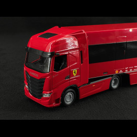 Charles Leclerc Ferrari SF24 n° 16 With Truck Iveco S-Way 570 F1 2024 1/43 Bburago 36867