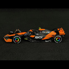 Lando Norris McLaren MCL38 n° 4 Mit LKW Mercedes-Benz Actros 2 F1 2024 1/43 Bburago 38401