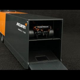 Lando Norris McLaren MCL38 n° 4 Mit LKW Mercedes-Benz Actros 2 F1 2024 1/43 Bburago 38401