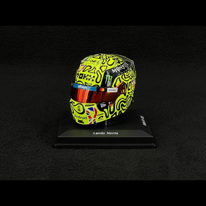 McLaren Helmet Lando Norris n° 14 Winner British GP 2025 F1 1/5 Spark 5HF217