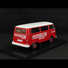 Volkswagen Combi T2 Bus Porsche Renndienst Stuttgart Zuffenhausen 1972 Rot / Weiß 1/18 KK Scale KKDC181364