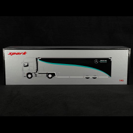 Mercedes-AMG Actros Renntransporter F1 2023 Grau / Schwarz 1/43 Spark S8599