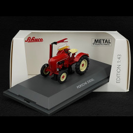 Porsche Junior Traktor Mit Rasenmäher Rot 1/43 Schuco 450731800