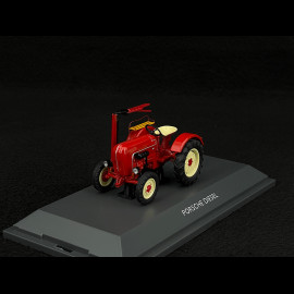 Porsche Junior Tractor With Lawnmower Red 1/43 Schuco 450731800