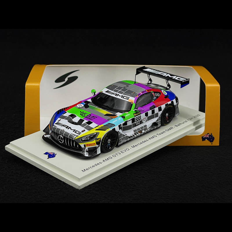 Mercedes-AMG GT3 Evo n° 888 12h Bathurst 2025 1/43 Spark AS087