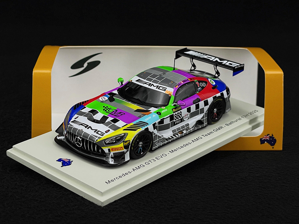Mercedes-AMG GT3 Evo n° 888 12h Bathurst 2025 1/43 Spark AS087