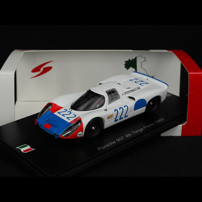 Porsche 907 n° 222 4th Targa Florio 1968 1/43 Spark SI038
