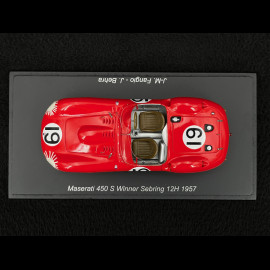 Maserati 450S n° 19 Sieger 12h Sebring 1957 1/43 Spark 43SE57
