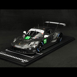 Porsche 911 RSR Typ 991 n° T1 Testwagen 24h Le Mans 2023 Schwarz 1/18 Ixo LEGT18-23010