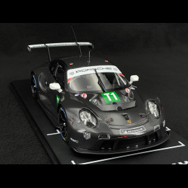 Porsche 911 RSR Typ 991 n° T1 Testwagen 24h Le Mans 2023 Schwarz 1/18 Ixo LEGT18-23010