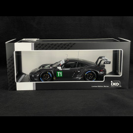 Porsche 911 RSR Type 991 n° T1 Test Car 24h Le Mans 2023 Black 1/18 Ixo LEGT18-23010