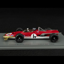 Graham Hill Lotus 63 Practice 63-01 n° 1T Dutch GP 1969 1/43 Spark S6350