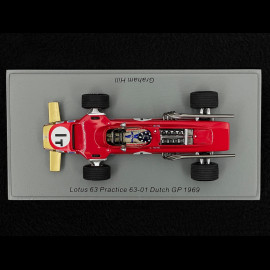 Graham Hill Lotus 63 Practice 63-01 n° 1T Dutch GP 1969 1/43 Spark S6350
