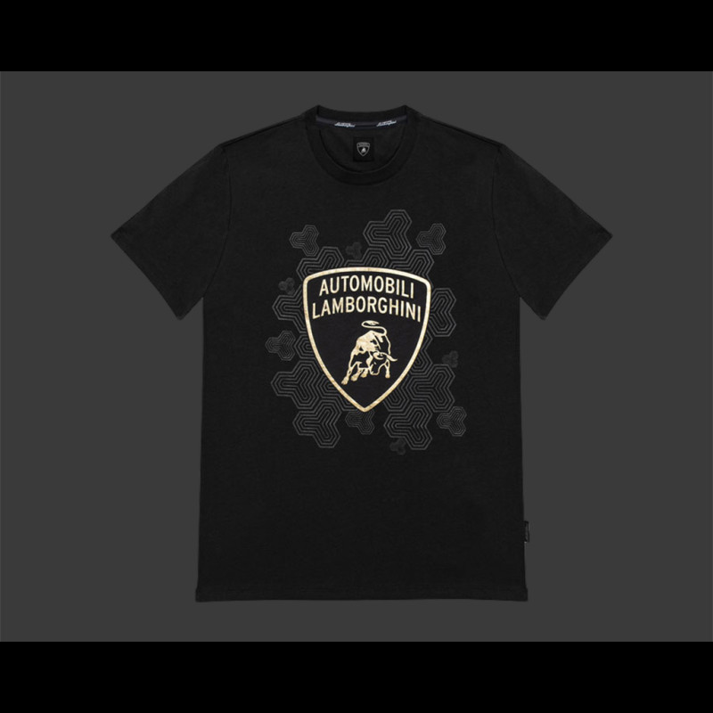 Lamborghini T-Shirt Dreizack Schwarz - Herren LCSWZB7TC-100