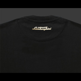 Lamborghini T-Shirt Dreizack Schwarz - Herren LCSWZB7TC-100