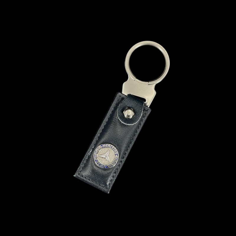 Mercedes-Benz Keyring Black Leather