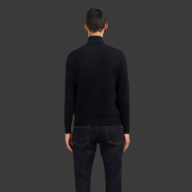 Eden Park Pullover mit Reißverschlusskragen Baumwolle Schwarz PPKNIPUE0022-NO - herren