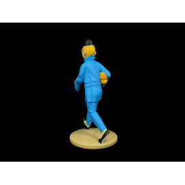 Tim-und-Struppi-Figur - Tim mit einem Paket - Der Blaue Lotus 12 cm 42251