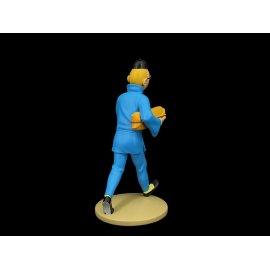 Tim-und-Struppi-Figur - Tim mit einem Paket - Der Blaue Lotus 12 cm 42251